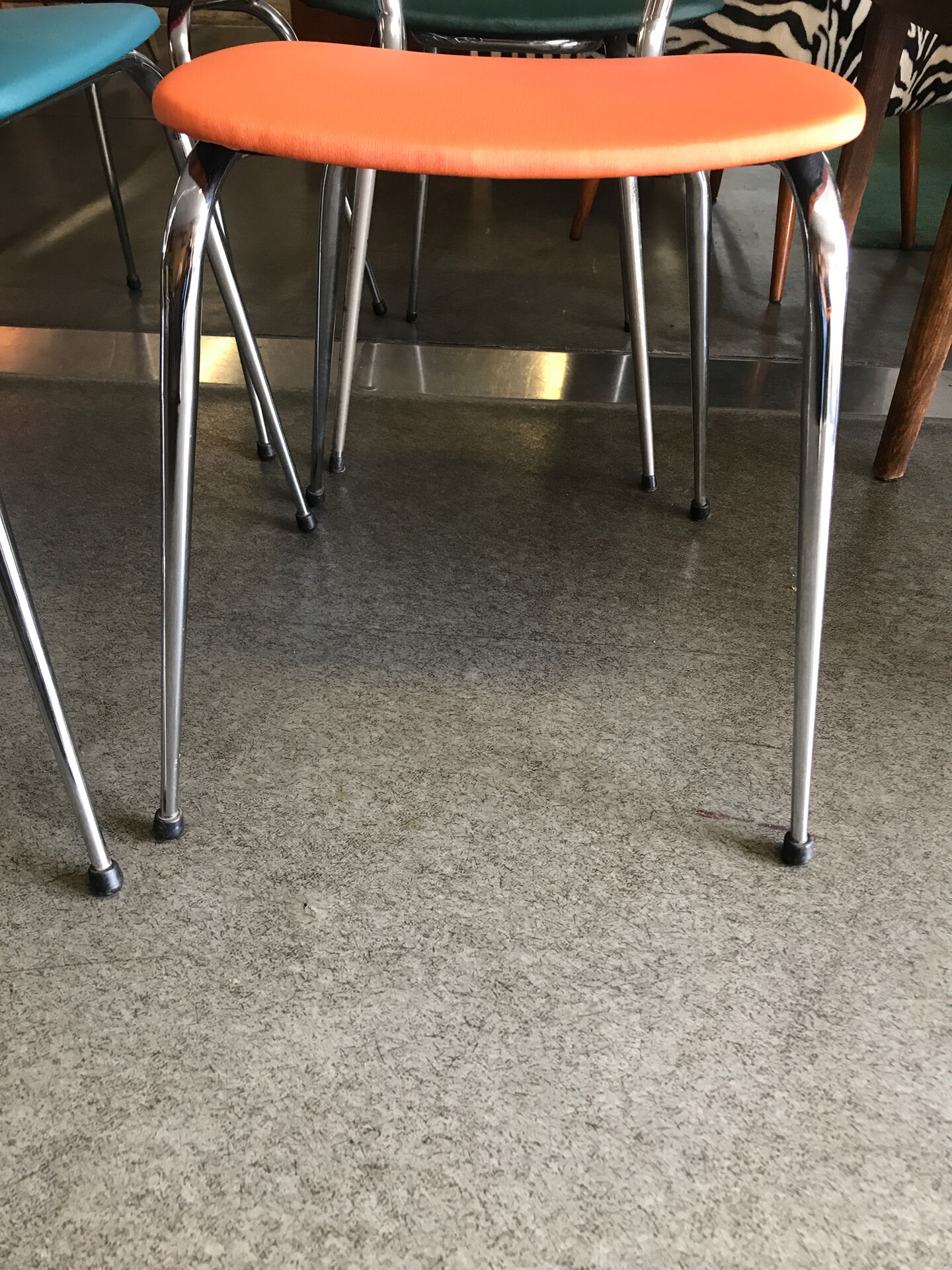 Vintage metal chair from the 80s