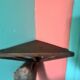 Small teak shelf
