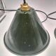 Enameled sheet metal pendant lights
