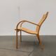 Vintage Scandinavian wooden armchair set