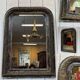 Late 19th century Louis Philippe mirror in wood and plaster - 84cmx54cm