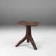 Tabouret en bois avec des pieds en branches d'arbre, France années 1850.