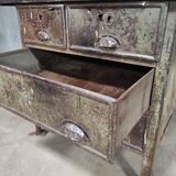 Industrial Workbench | Vintage Metal & Wood Workshop Table