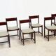 Ensemble de six chaises de salle à manger italiennes