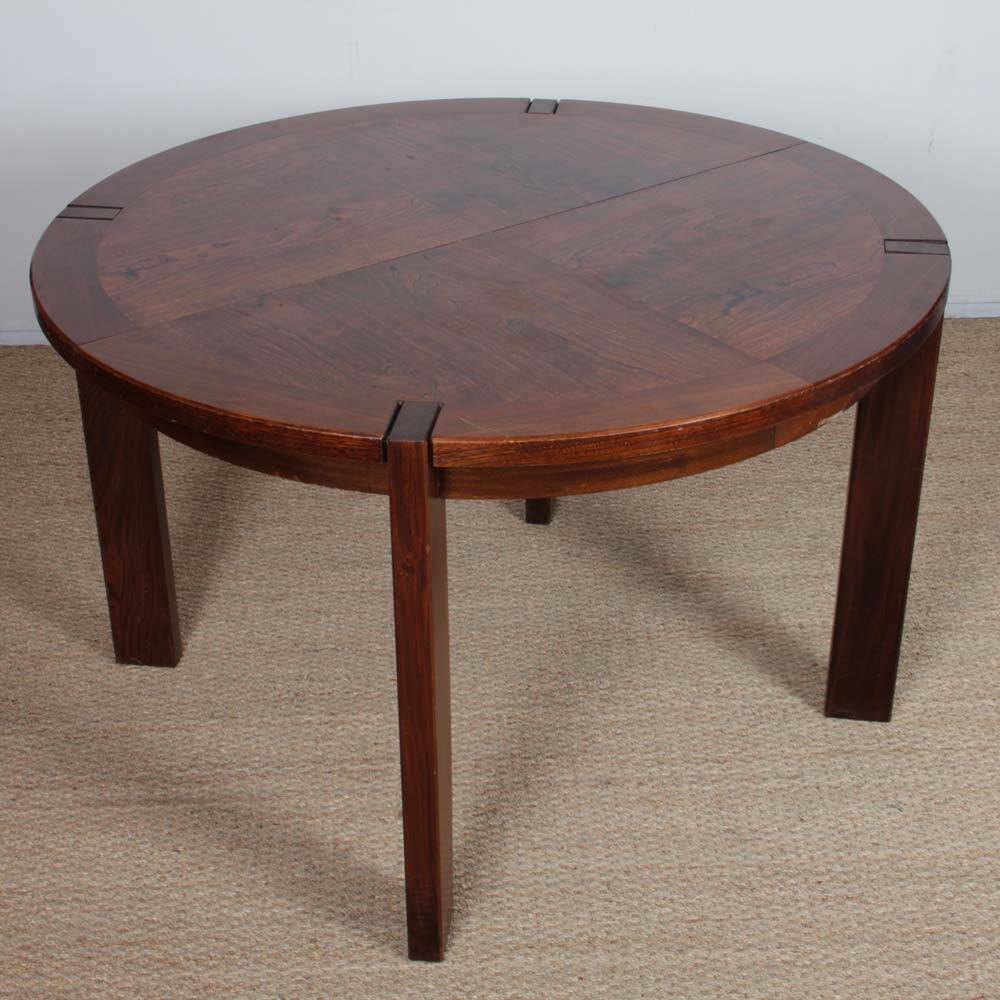 1970s extendable wooden dining table