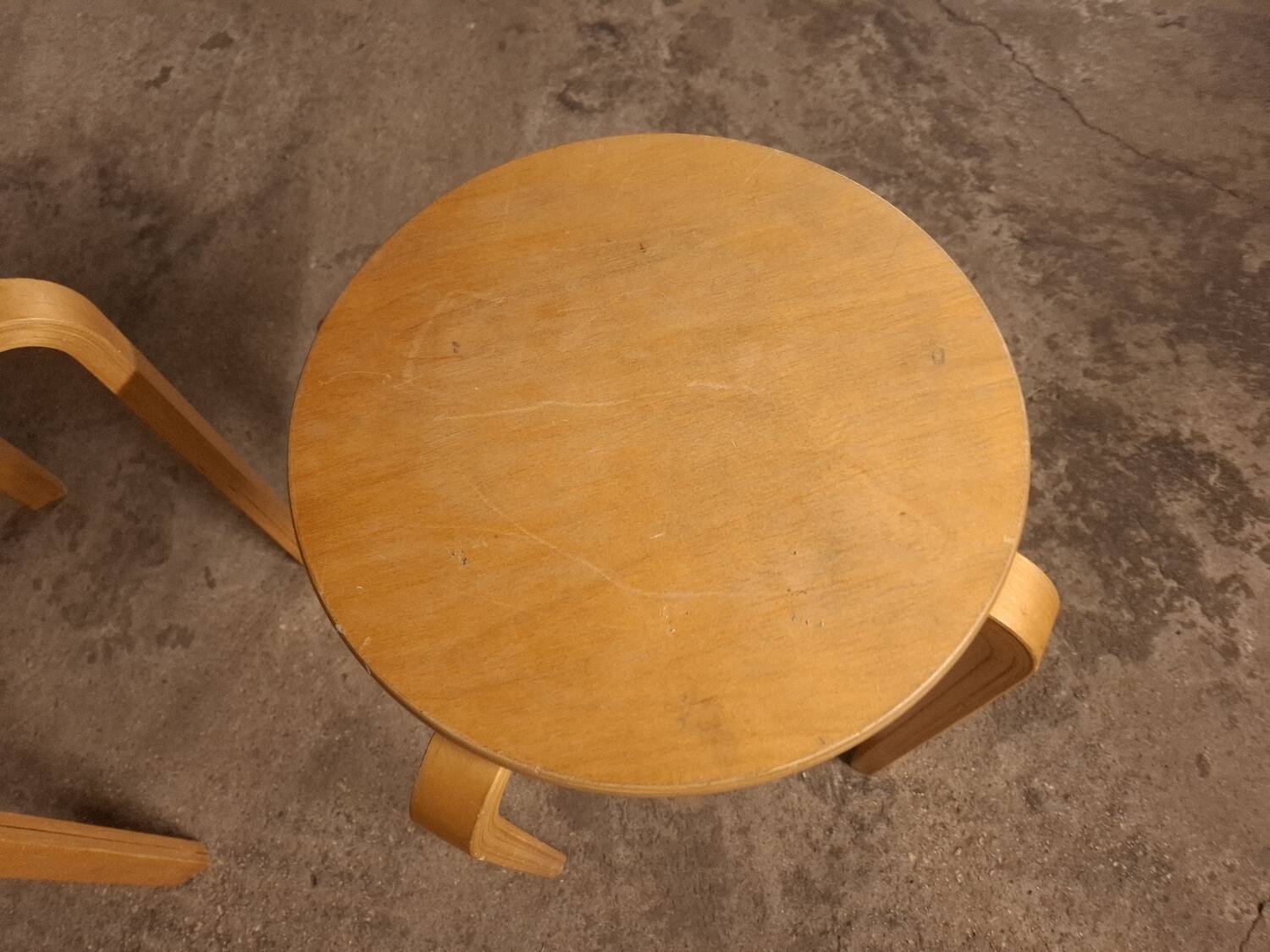 2 stackable stools, vintage 90'S Ikea