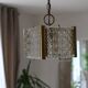 Lustre laiton verre vintage