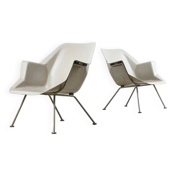 Rare Pair of Early 416 Chairs by Wim Rietveld & Andere Cordemeyer for Gispen 1957