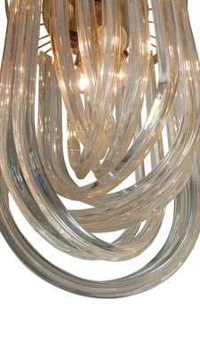 Plafonnier du milieu du siècle en verre de Murano