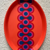 Guzzini orange plate, Ornella Noorda, 1970 design