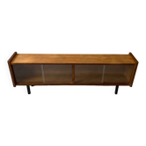 Mini vintage sideboard in vintage wood (removable windows)
