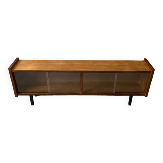 Mini vintage sideboard in vintage wood (removable windows)