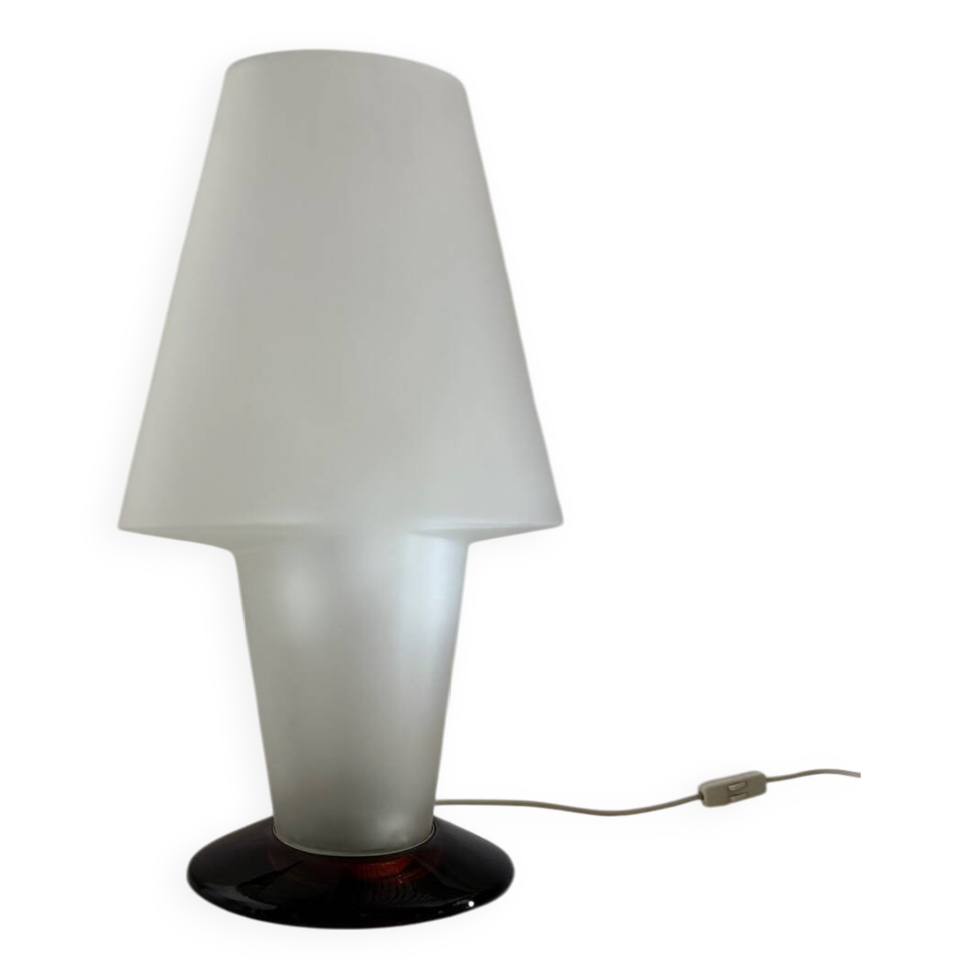 Murano glass table lamp attributed to Mazzega - vintage - 1980s.
