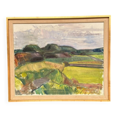 Swedish Oil on Canvas – “Orust” by Wilgot Olsson – Signed – Vintage