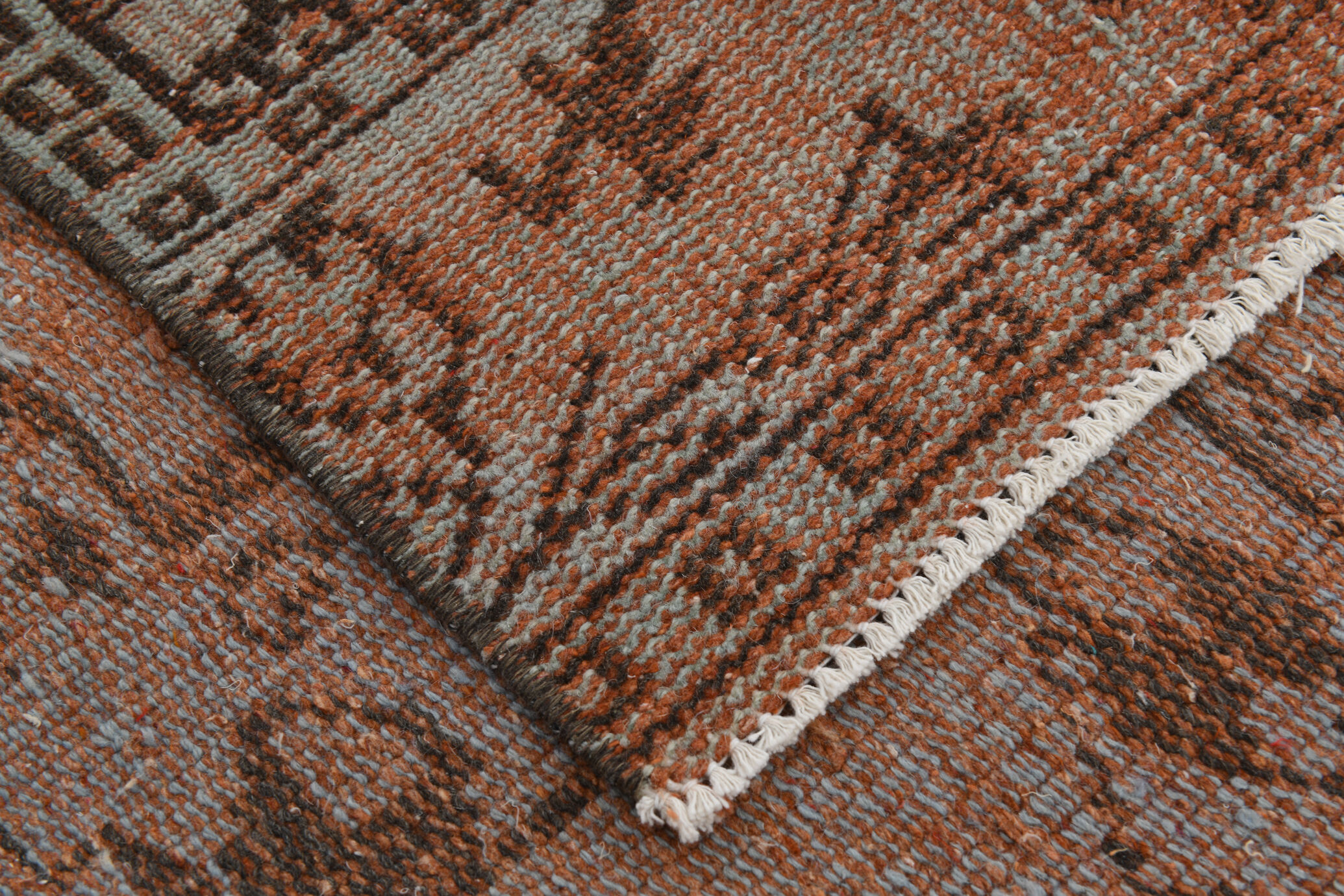 5x9 overdye vintage persian rug, 279x167cm