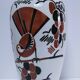 Vase Art déco Keller Guérin "Ceylan" décor oiseaux