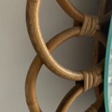 1960 Rattan Mirror