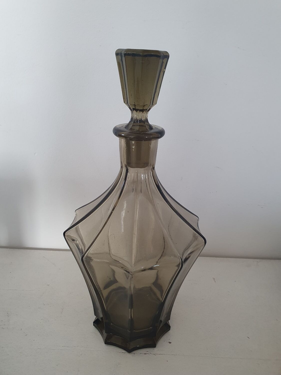 Smoked glass carafe
