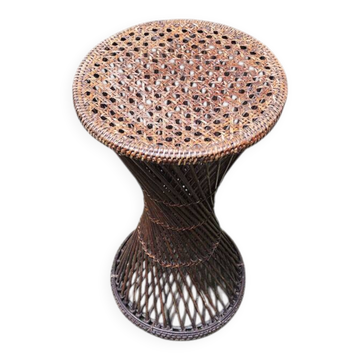 Ancienne sellette diabolo en osier