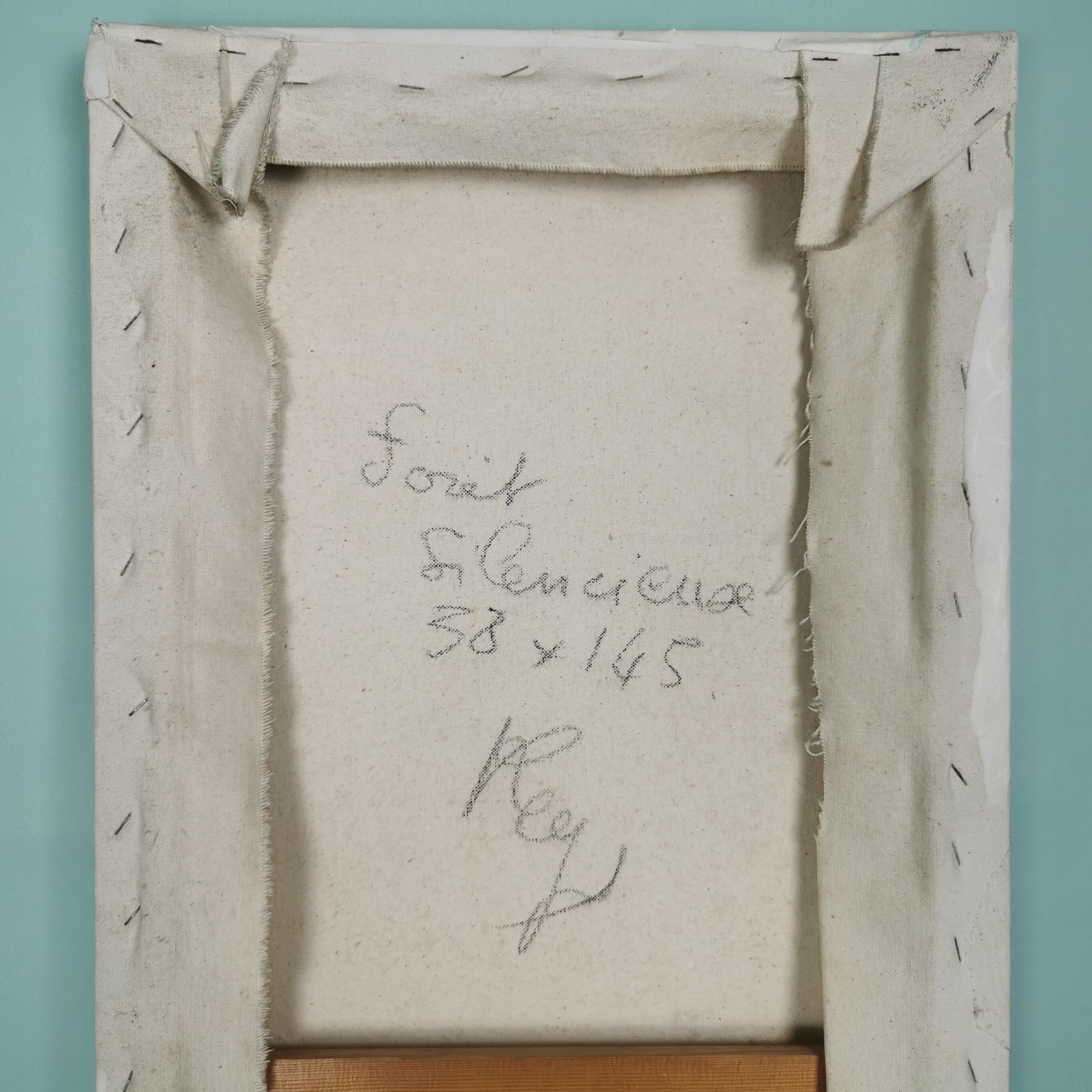 Pair of abstract paintings 60'