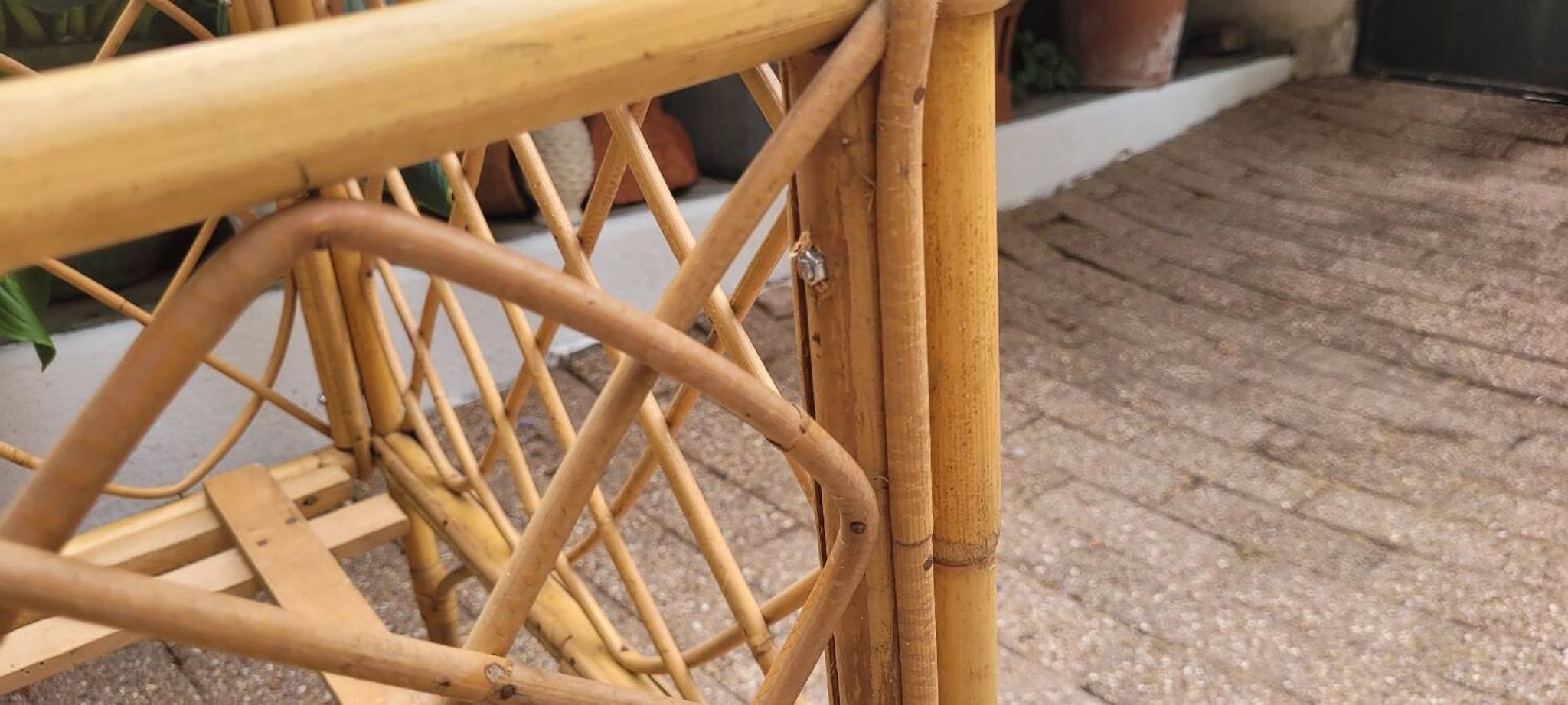 60s rattan children's bed