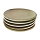 Set of 5 ceramic dessert plates