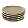 Set of 5 ceramic dessert plates