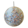 Contemporary Murano-Style Milky-White Glass Sphere with Multicoloured Murrine