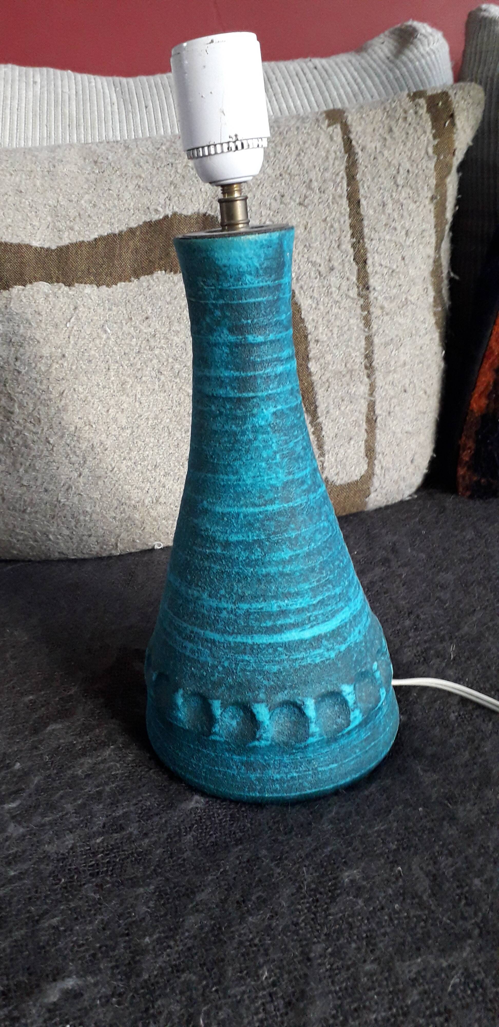 Large Accolay ceramic lamp from the Gaulish series