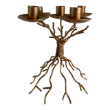 Golden candle holder