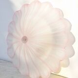Precious Italian pink Murano glass ceiling fixture, Murano, 1970