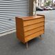 Vintage chest of drawers 1960s | scandinavian design | compass legs | 4 drawers