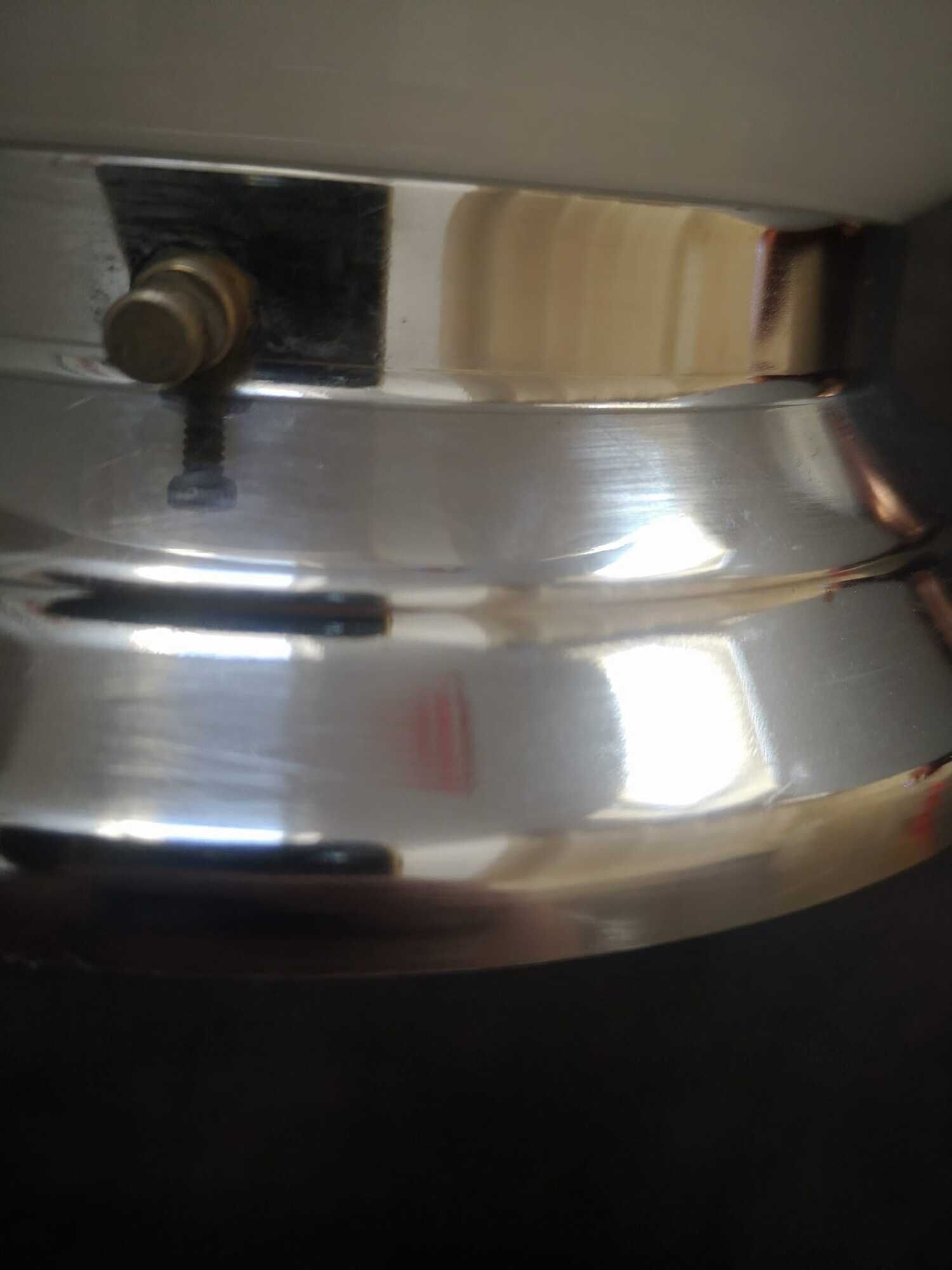 Ceiling lamp / wall lamp old opaline globe white base metal chrome Art Deco 1930 ø 20 cm TBE