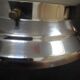 Ceiling lamp / wall lamp old opaline globe white base metal chrome Art Deco 1930 ø 20 cm TBE