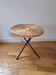 Vintage tripod rattan gueridon