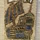 Rare enamelled ceramic wall plaque The Argonauts Vallauris-Galion