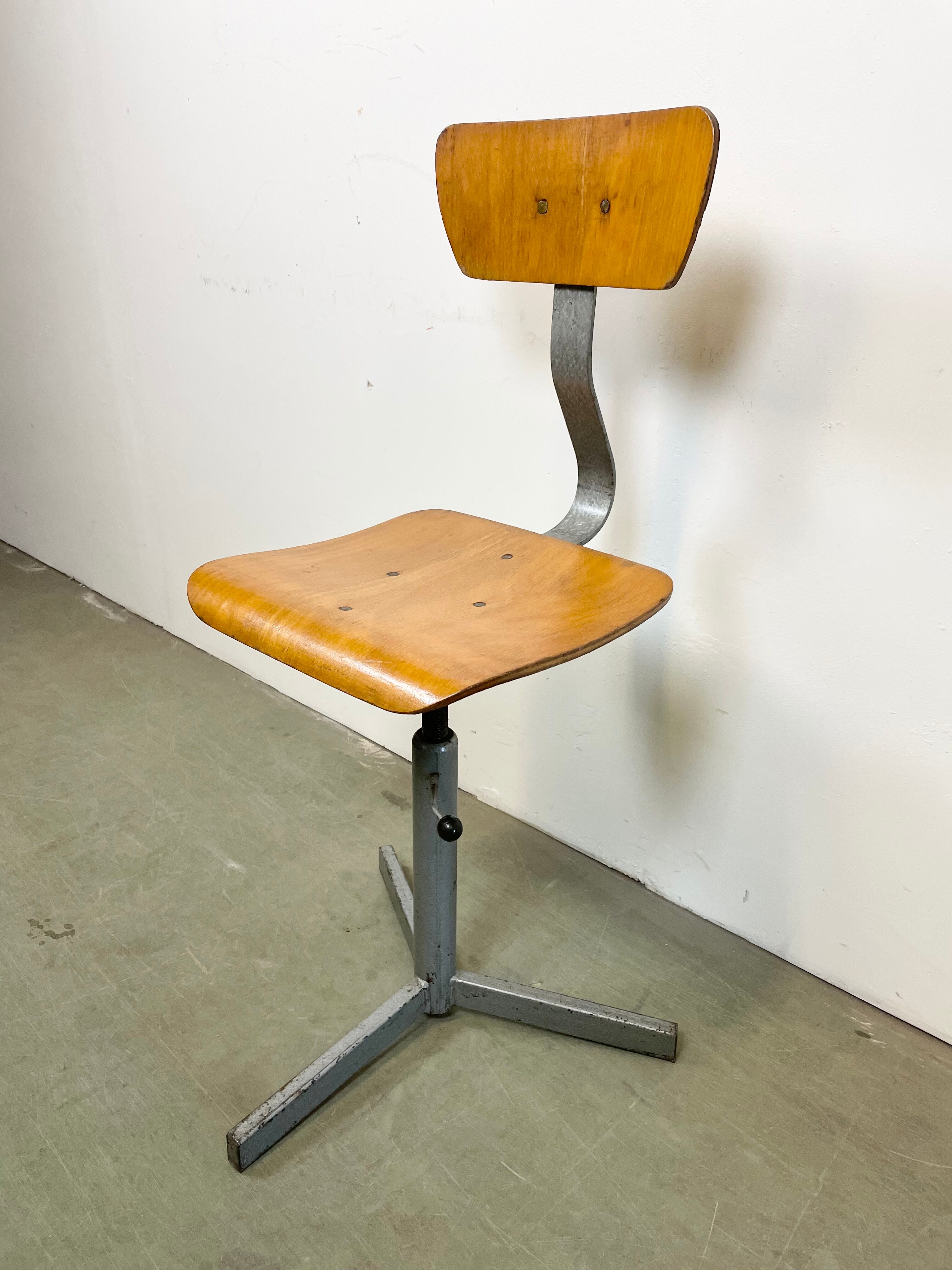 Industrial Workshop Swivel Chair, 1960s