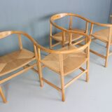 Set of four vintage First Chair PP201 by Hans J Wegner for Pp Furniture, De