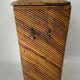 Pencil reed rattan bamboo chest or trunk, 1950s-1960s