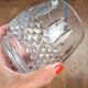 Bayel crystal ice bucket from France with Jean Couzon spoon.