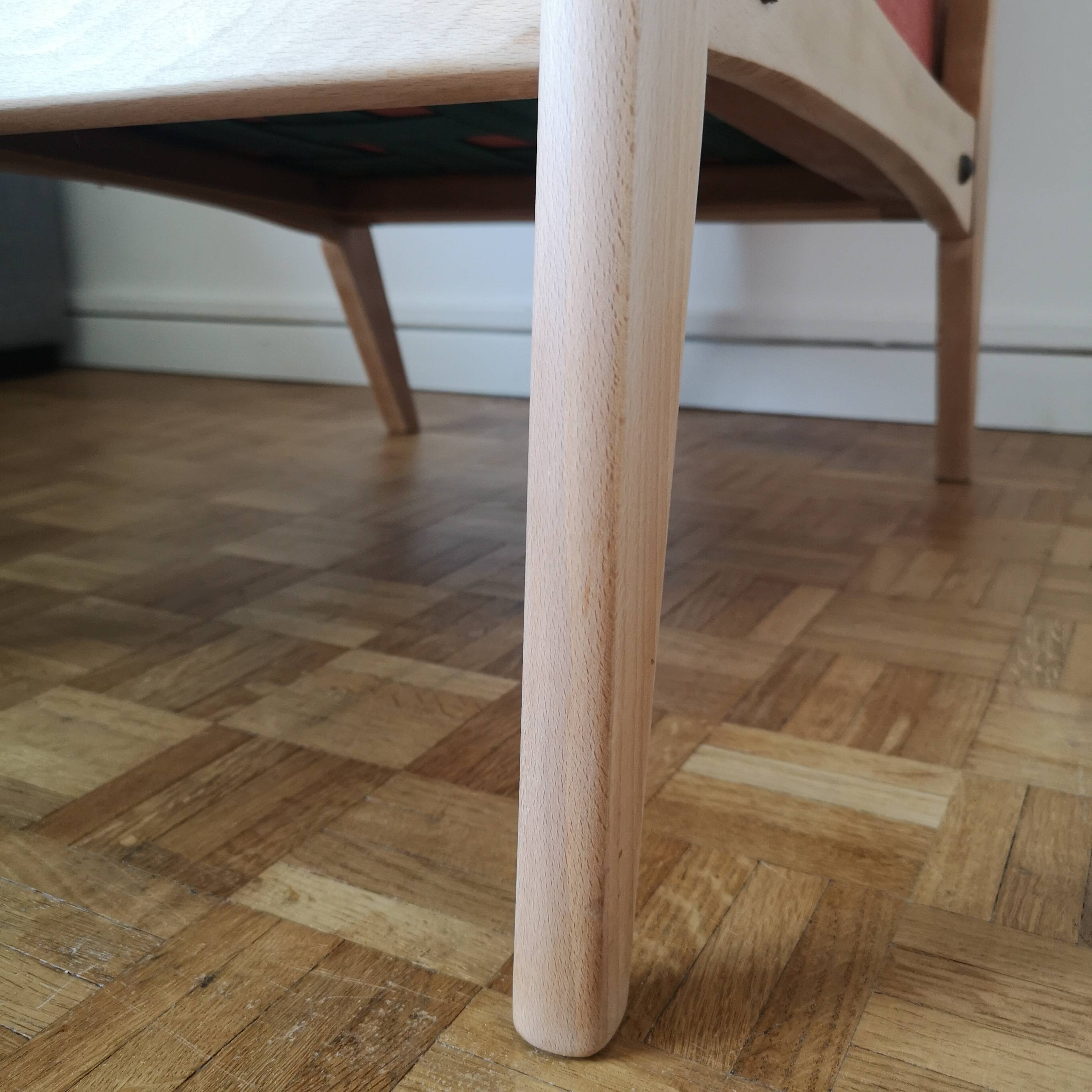 Fauteuil scandinave vintage 1950 1960
