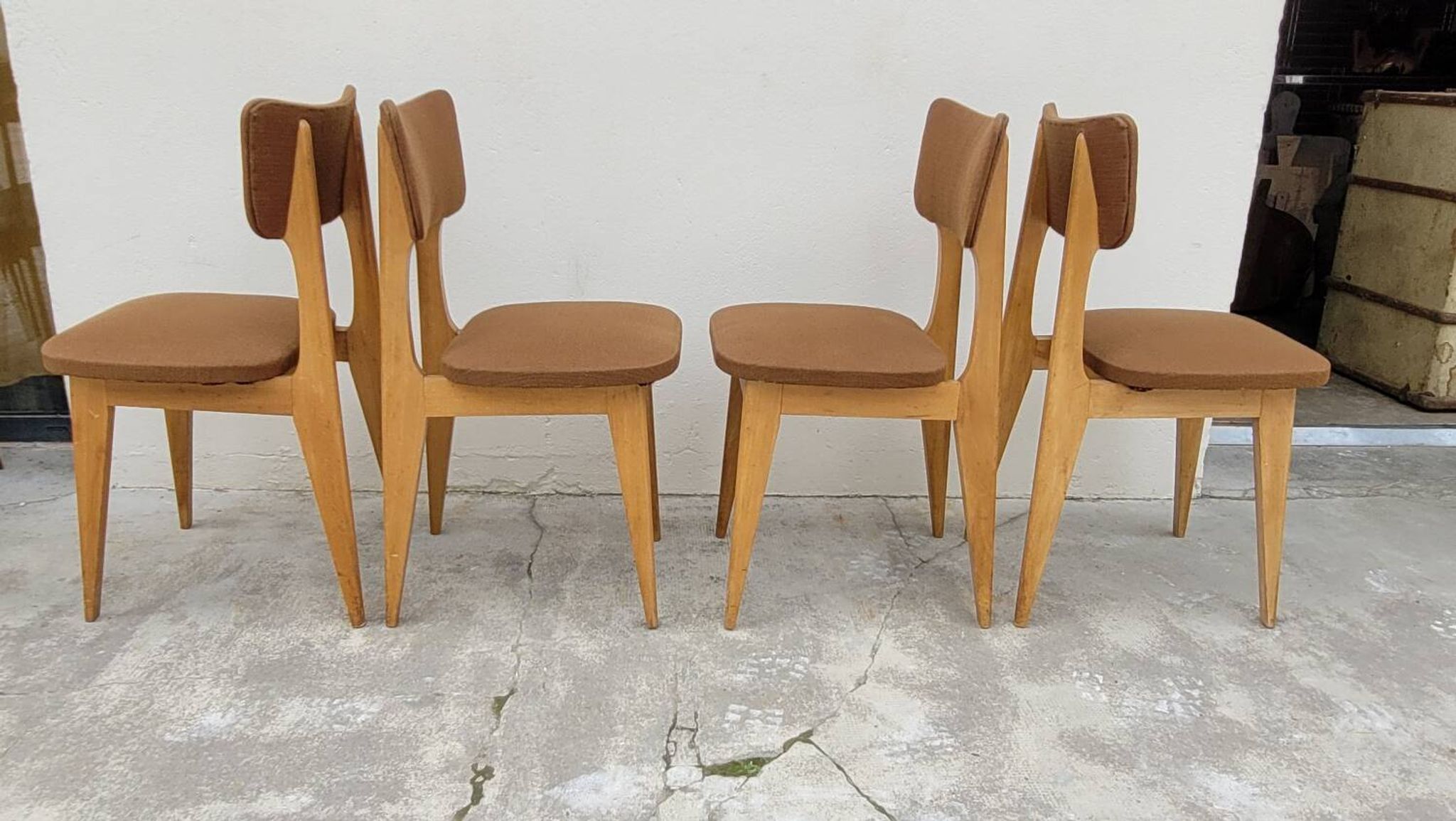 Série de 4 chaises vintage- 1950s