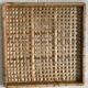 Plateau rotin et bambou  vintage 45X45cm
