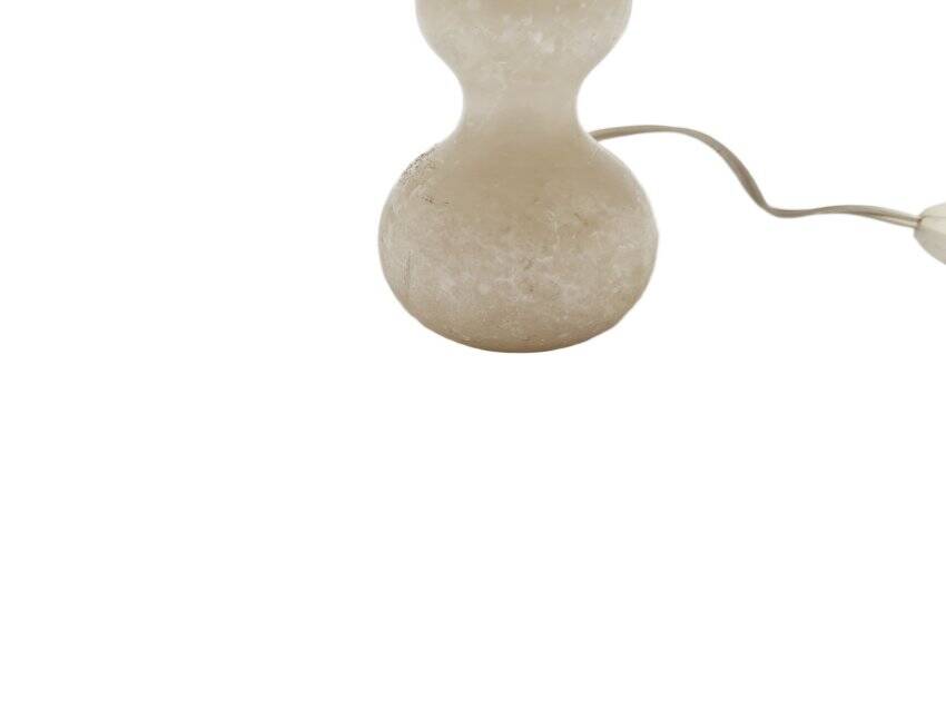 Art Deco alabaster bedside lamp, Belgium, 1950s