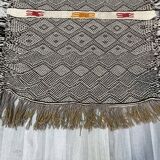 Small and famous Berber Zanafi rug, Taznakht handwoven, wool rug