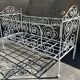Lit banquette, wrought iron and copper, romantic Napoleonic III style, late 19th century.