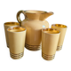 Set verres et carafe Art déco