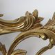 Miroir ovale en métal doré de style rococo, Italie, 20e siècle