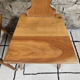 Set of 4 brutalist chairs 1970"