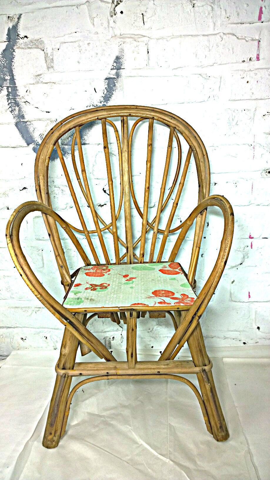 Vintage bamboo armchair